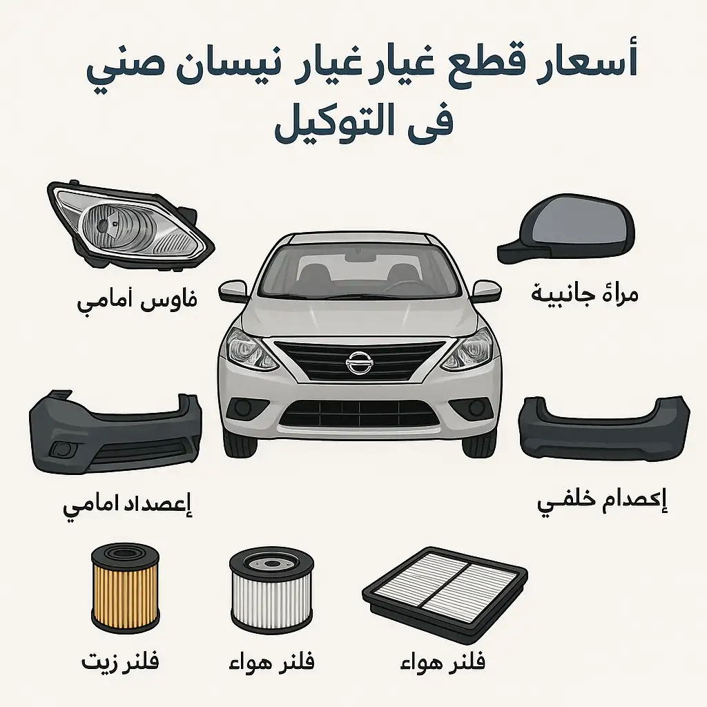 اسعار قطع غيار نيسان صني n17 في التوكيل