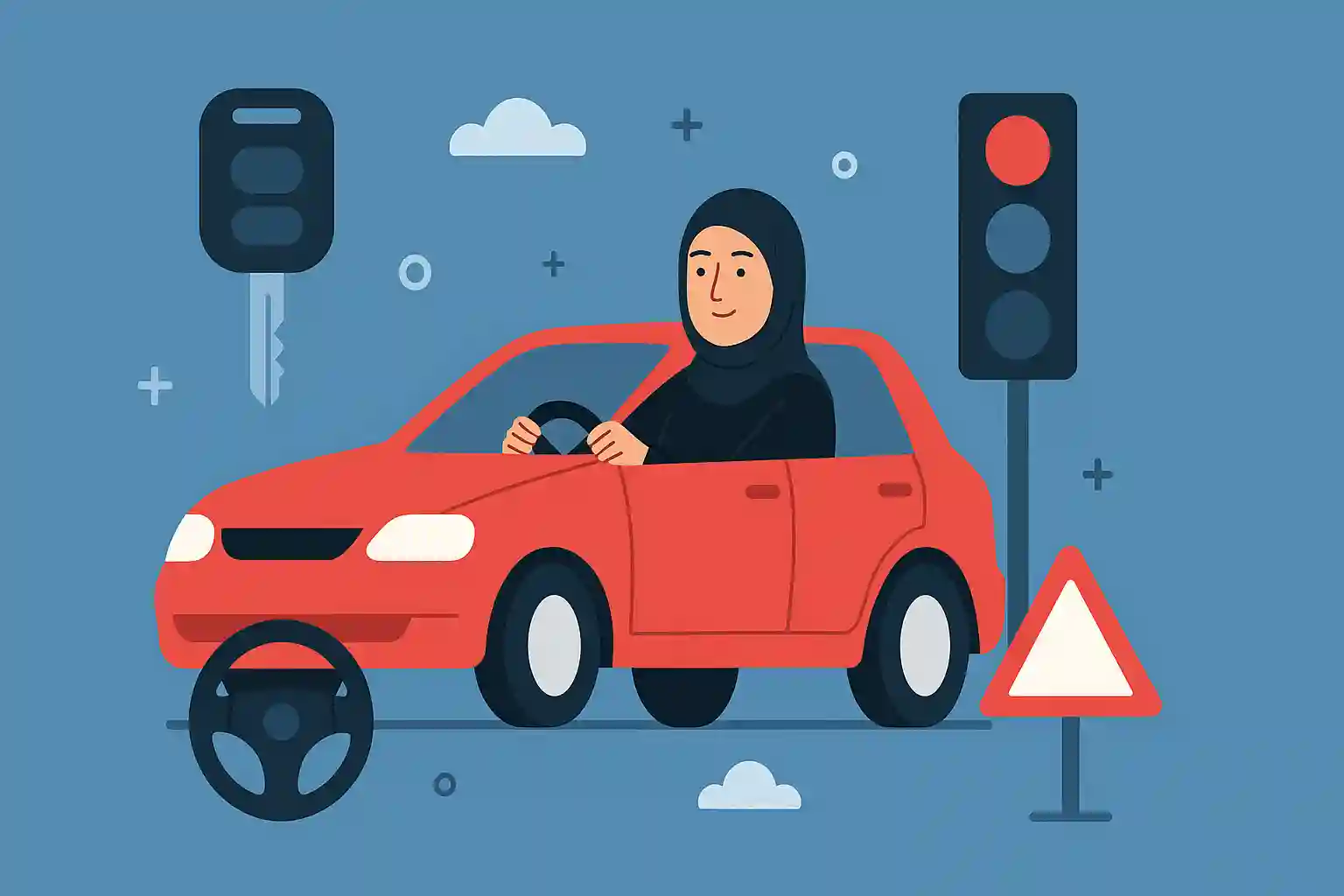 مدرسة تعليم القيادة للنساء بالرياض